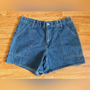 Vintage MODA International Blue Denim Shorts Size 12